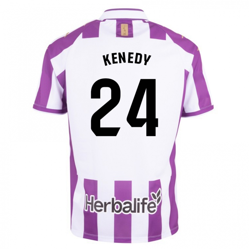 Homme Maillot Kenedy #24 Violet Tenues Domicile 2023/24 T-Shirt Suisse