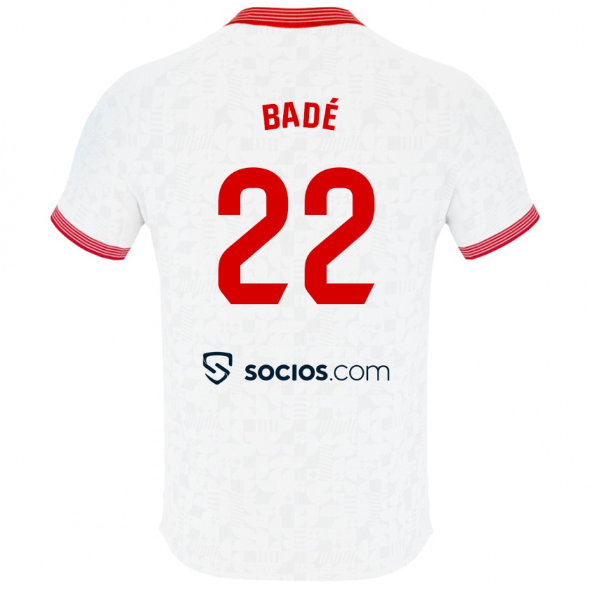 Homme Maillot Loic Bade #22 Blanc Tenues Domicile 2023/24 T-Shirt Suisse