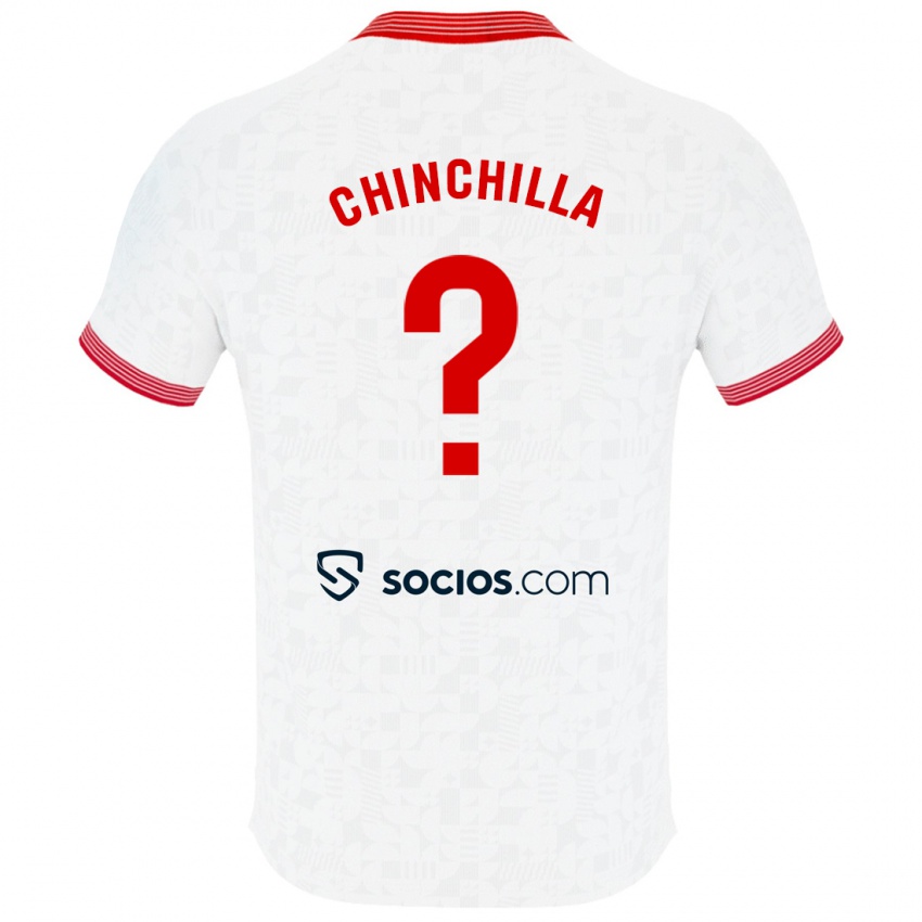 Homme Maillot Gustavo Chinchilla #0 Blanc Tenues Domicile 2023/24 T-Shirt Suisse
