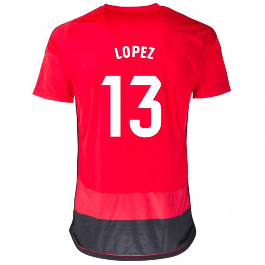 Herren Luis López #13 Rot Schwarz Heimtrikot Trikot 2023/24 T-Shirt Schweiz