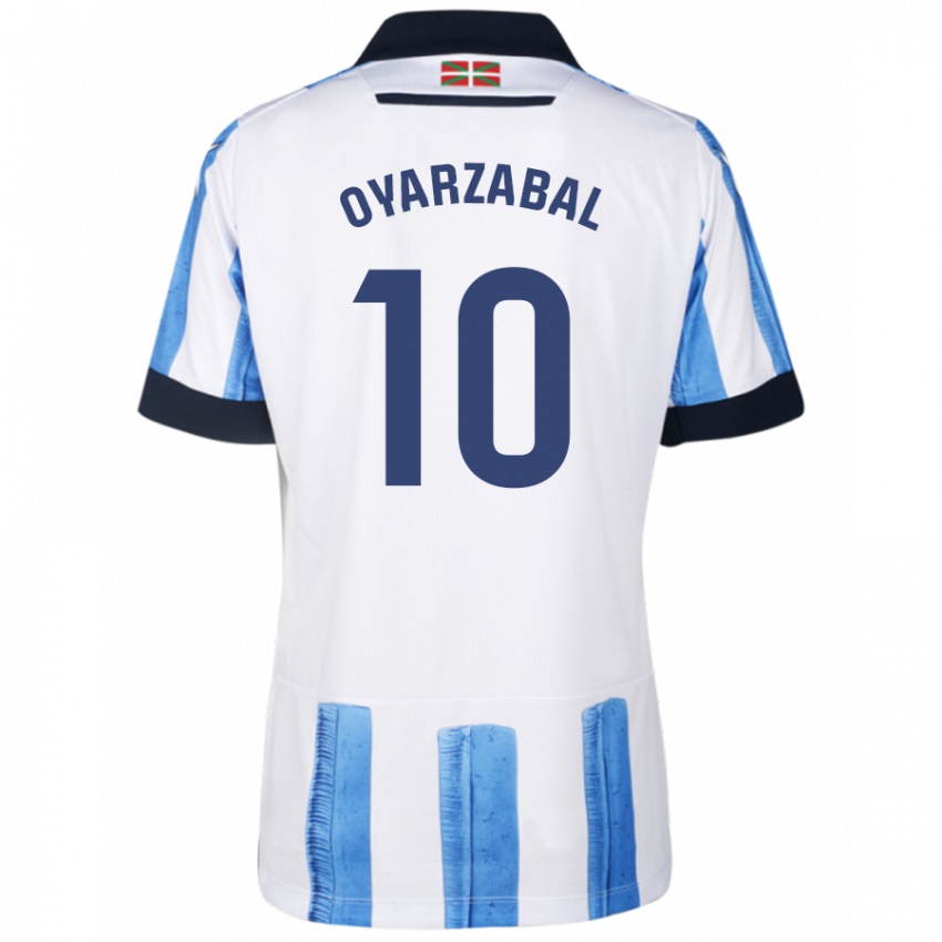 Herren Mikel Oyarzabal #10 Blau Weiss Heimtrikot Trikot 2023/24 T-Shirt Schweiz