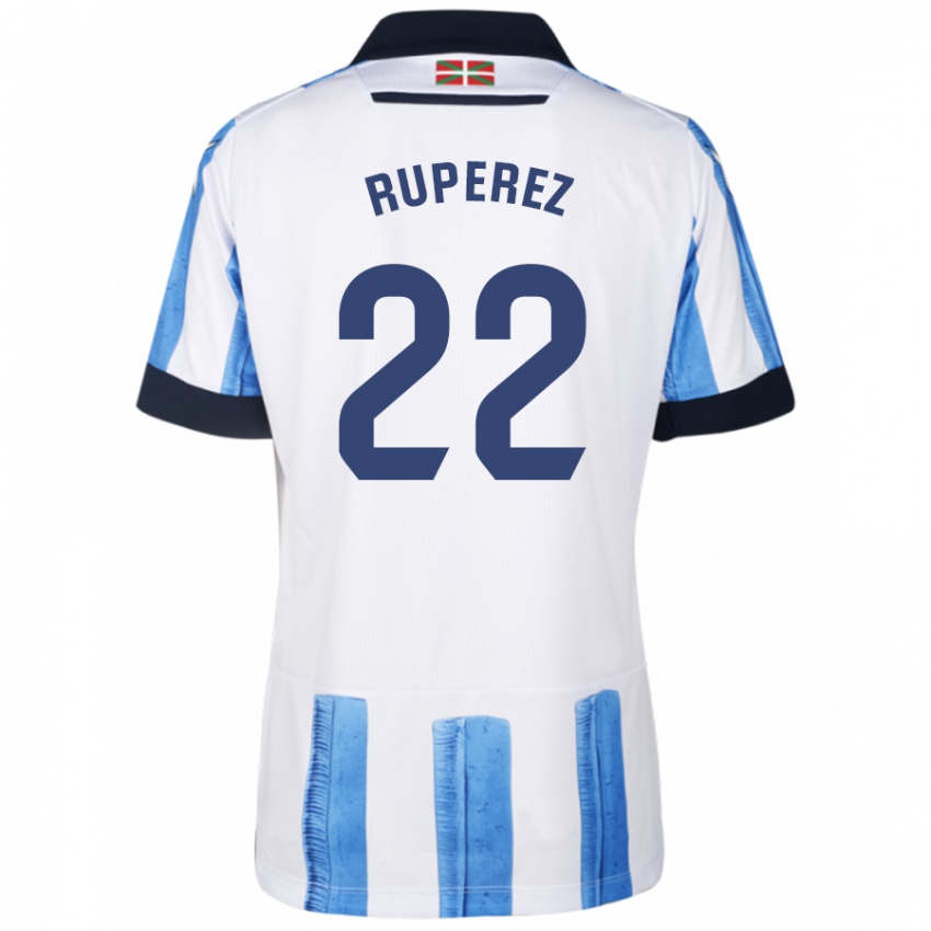 Herren Iñaki Rupérez #22 Blau Weiss Heimtrikot Trikot 2023/24 T-Shirt Schweiz