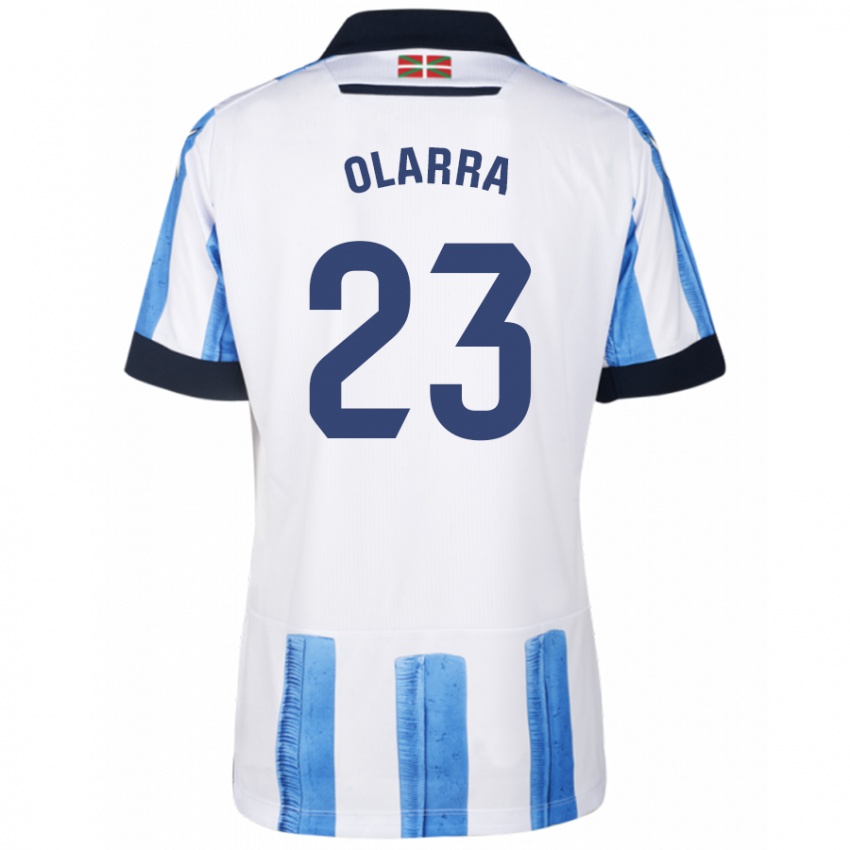 Homme Maillot Aimar Olarra #23 Bleu Blanc Tenues Domicile 2023/24 T-Shirt Suisse
