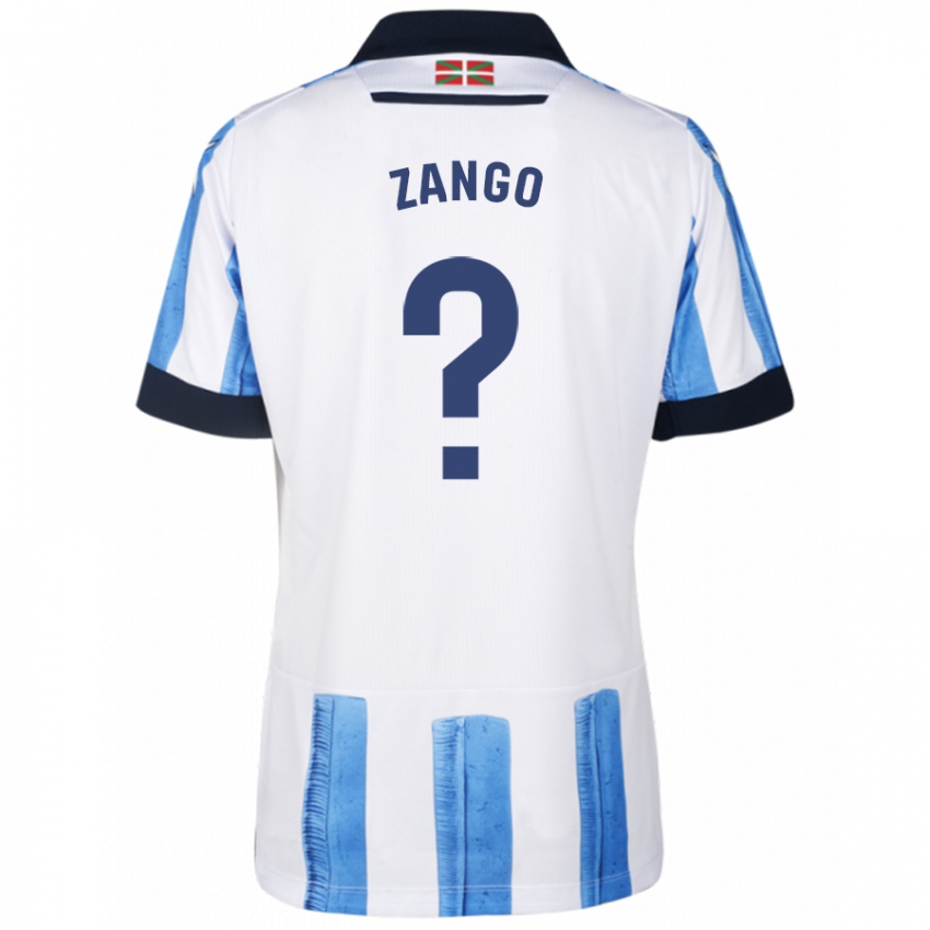 Homme Maillot Adrián Zango #0 Bleu Blanc Tenues Domicile 2023/24 T-Shirt Suisse