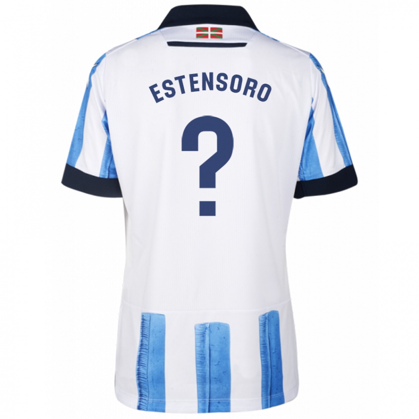 Herren Patxi Aizpurua Estensoro #0 Blau Weiss Heimtrikot Trikot 2023/24 T-Shirt Schweiz