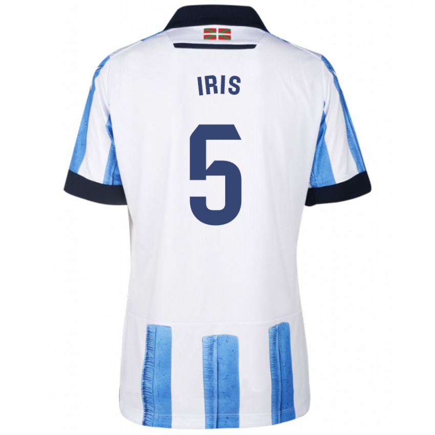 Herren Iris Arnaiz Gil #5 Blau Weiss Heimtrikot Trikot 2023/24 T-Shirt Schweiz
