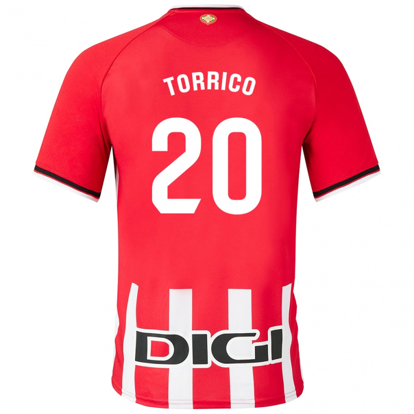 Homme Maillot Aitor Torrico #20 Rouge Tenues Domicile 2023/24 T-Shirt Suisse