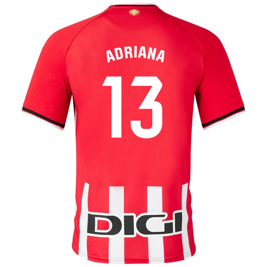 Homme Maillot Adriana Nanclares Romero #13 Rouge Tenues Domicile 2023/24 T-Shirt Suisse