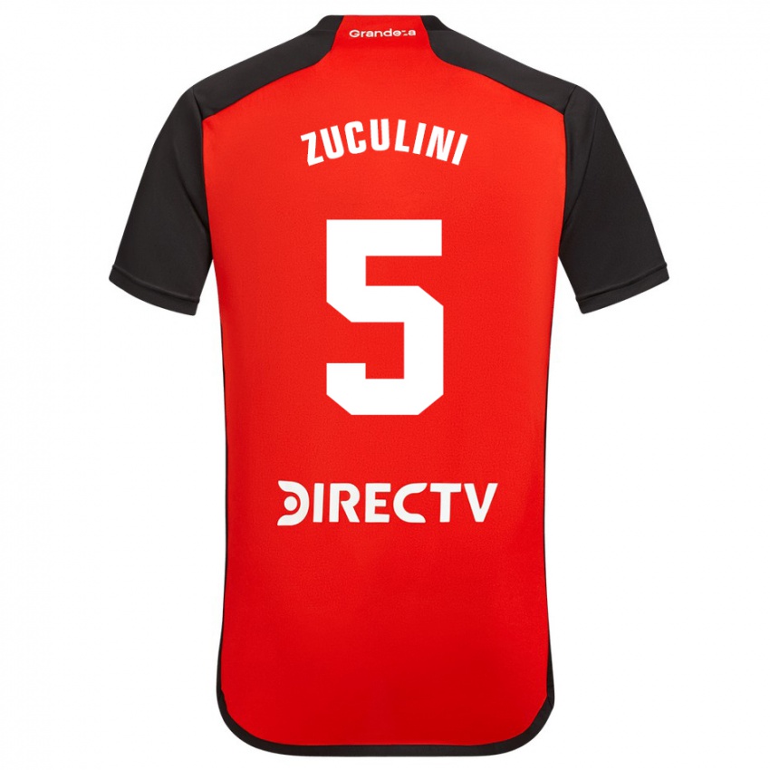Homme Maillot Bruno Zuculini #5 Rouge Tenues Extérieur 2023/24 T-Shirt Suisse