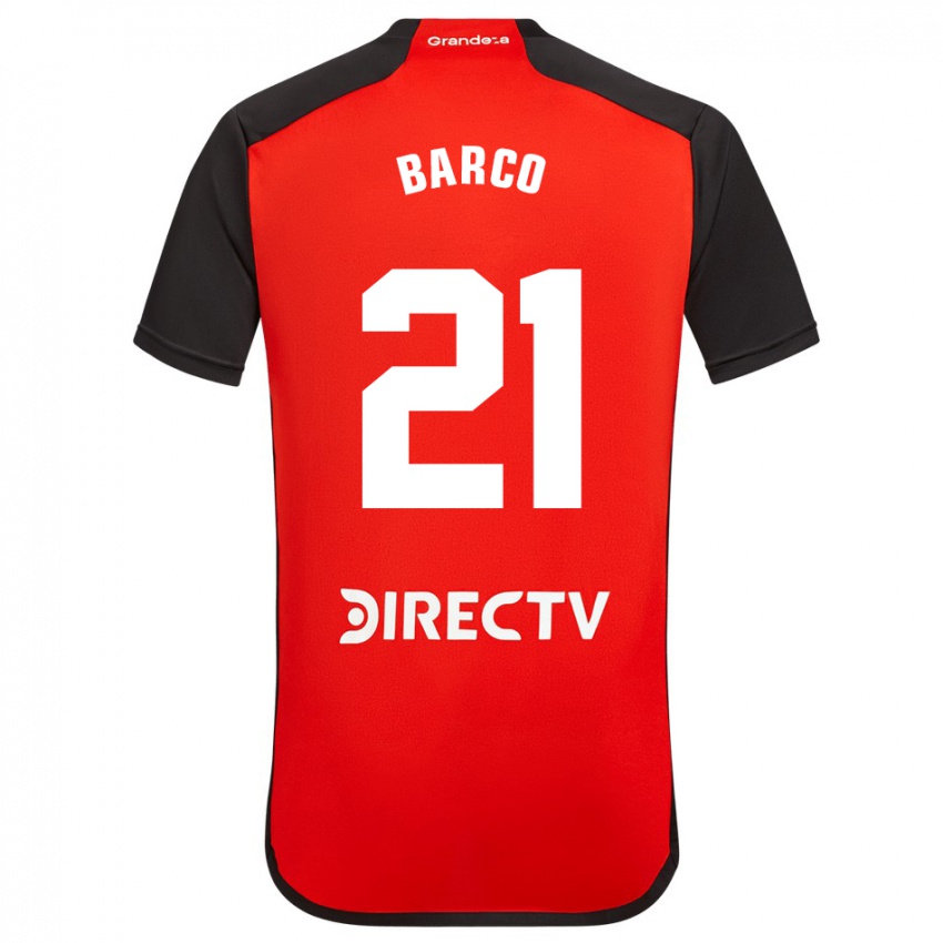Herren Esequiel Barco #21 Rot Auswärtstrikot Trikot 2023/24 T-Shirt Schweiz