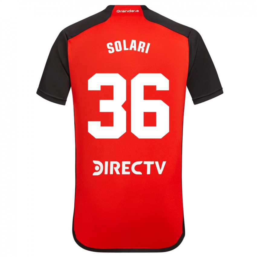 Homme Maillot Pablo Solari #36 Rouge Tenues Extérieur 2023/24 T-Shirt Suisse