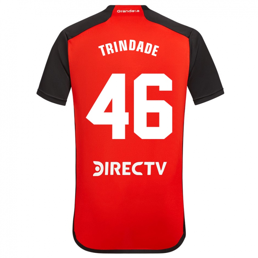 Herren Gonzalo Trindade #46 Rot Auswärtstrikot Trikot 2023/24 T-Shirt Schweiz