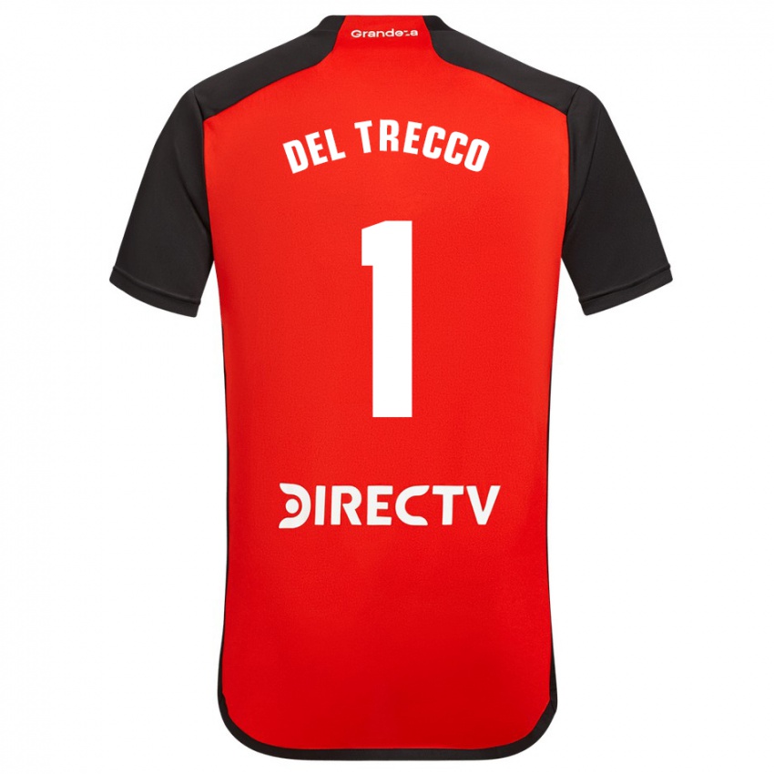 Homme Maillot Martina Del Trecco #1 Rouge Tenues Extérieur 2023/24 T-Shirt Suisse