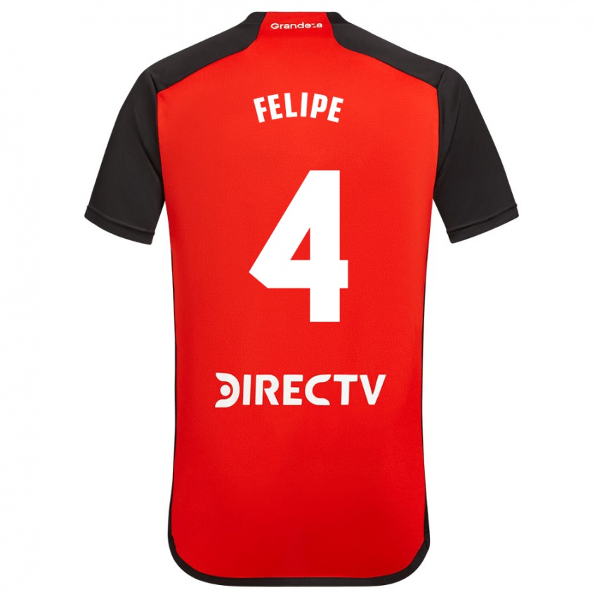 Homme Maillot Carina Felipe Silva #4 Rouge Tenues Extérieur 2023/24 T-Shirt Suisse