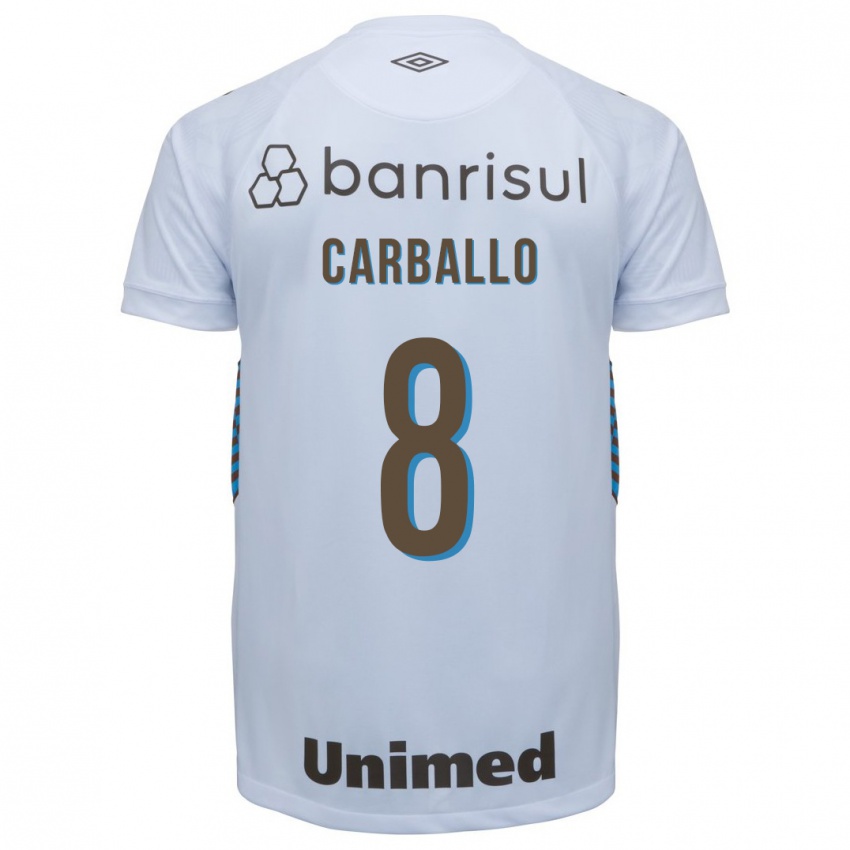 Herren Felipe Carballo #8 Weiß Auswärtstrikot Trikot 2023/24 T-Shirt Schweiz