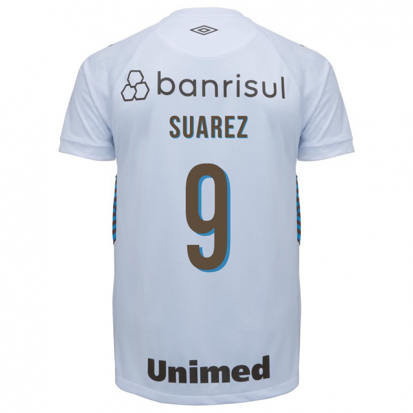 Homme Maillot Luis Suárez #9 Blanc Tenues Extérieur 2023/24 T-Shirt Suisse