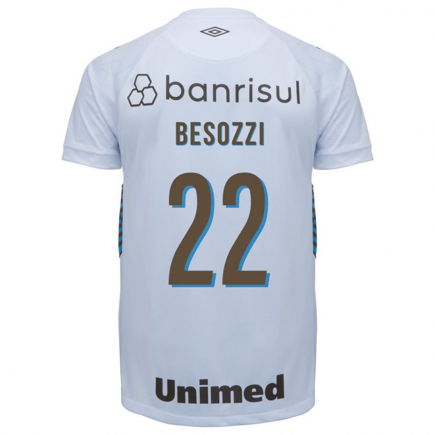 Homme Maillot Lucas Besozzi #22 Blanc Tenues Extérieur 2023/24 T-Shirt Suisse