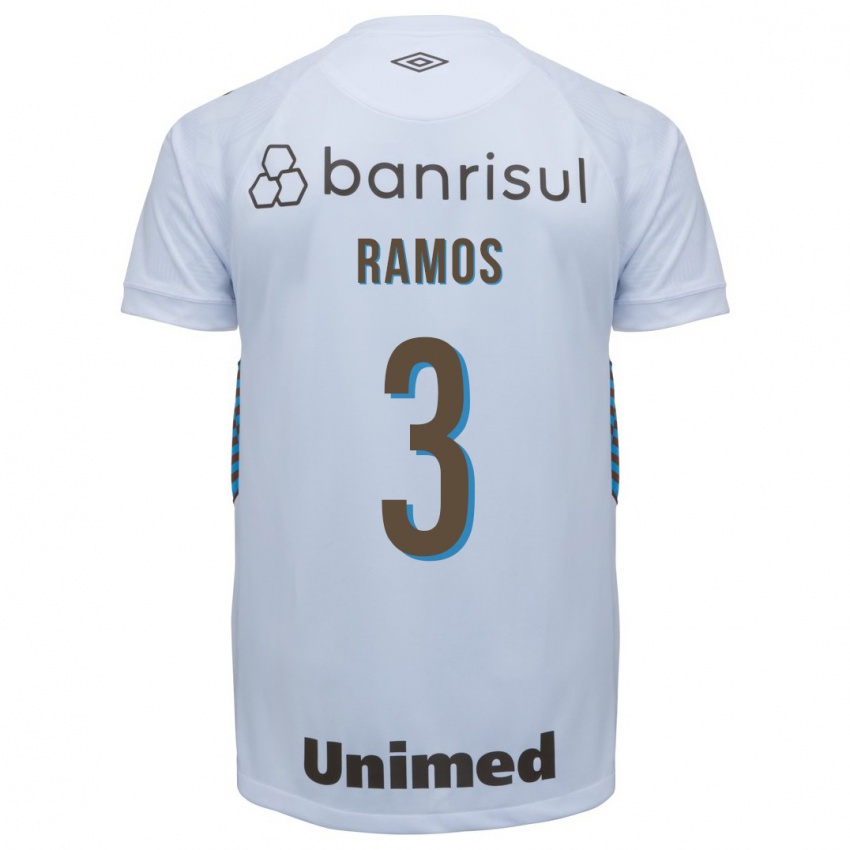 Herren João Ramos #3 Weiß Auswärtstrikot Trikot 2023/24 T-Shirt Schweiz