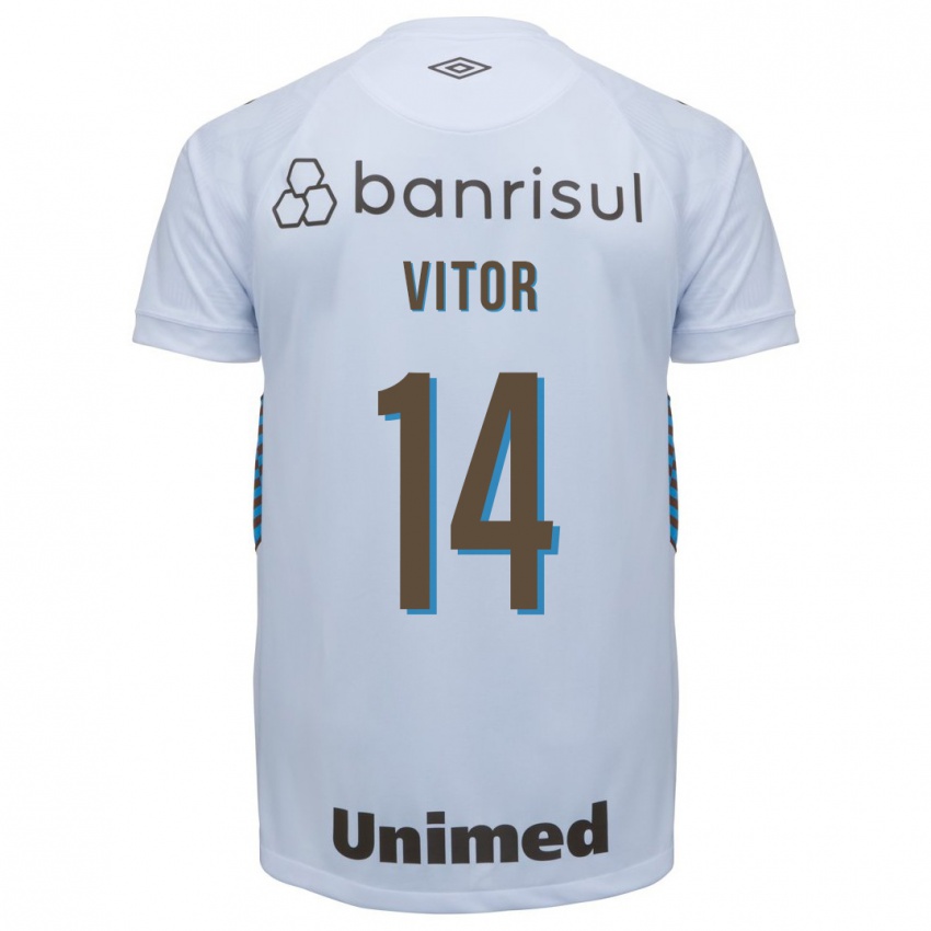 Herren João Vitor #14 Weiß Auswärtstrikot Trikot 2023/24 T-Shirt Schweiz