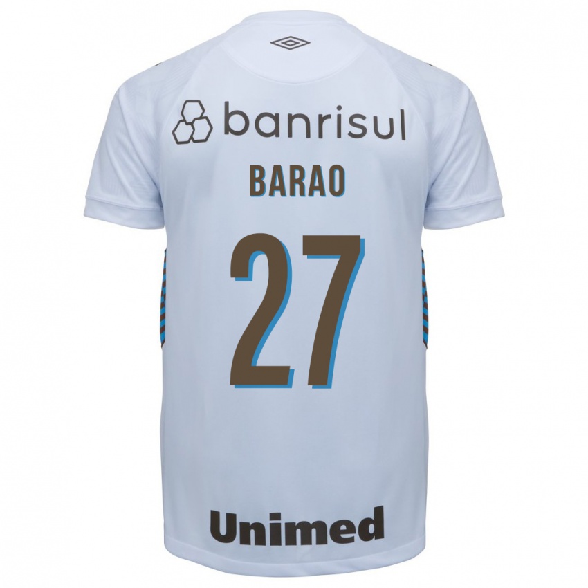 Herren Dani Barão #27 Weiß Auswärtstrikot Trikot 2023/24 T-Shirt Schweiz