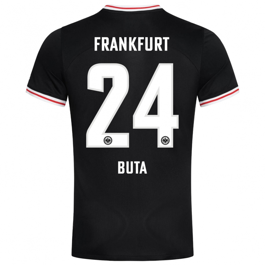 Herren Aurélio Buta #24 Schwarz Auswärtstrikot Trikot 2023/24 T-Shirt Schweiz