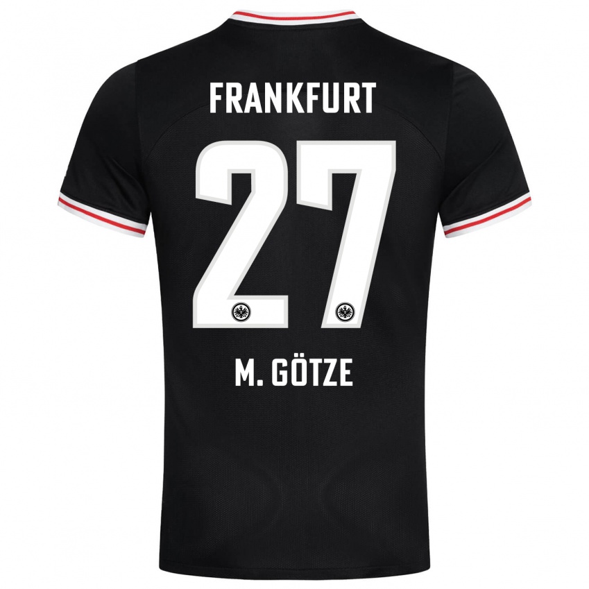 Homme Maillot Mario Götze #27 Noir Tenues Extérieur 2023/24 T-Shirt Suisse
