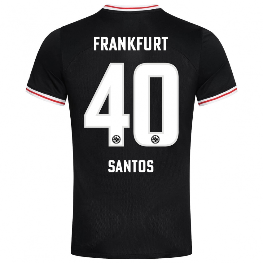 Herren Kauã Santos #40 Schwarz Auswärtstrikot Trikot 2023/24 T-Shirt Schweiz