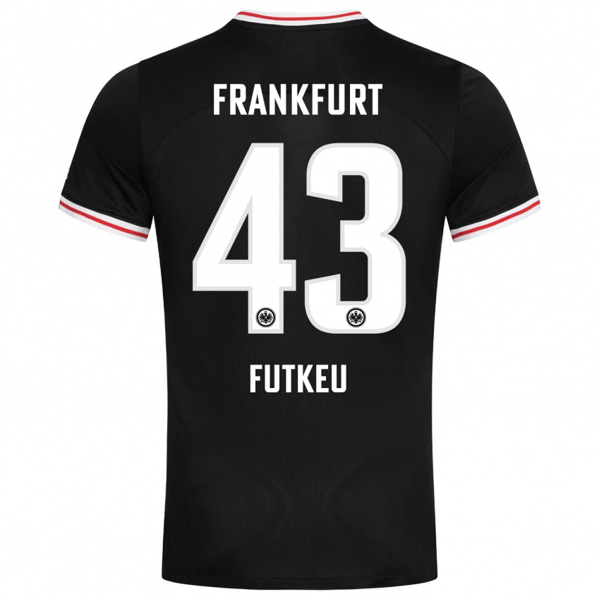 Herren Noel Futkeu #43 Schwarz Auswärtstrikot Trikot 2023/24 T-Shirt Schweiz