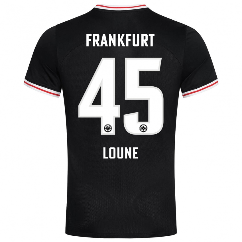 Homme Maillot Mehdi Loune #45 Noir Tenues Extérieur 2023/24 T-Shirt Suisse