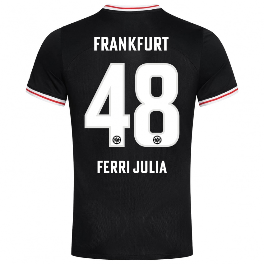 Herren Nacho Ferri #48 Schwarz Auswärtstrikot Trikot 2023/24 T-Shirt Schweiz