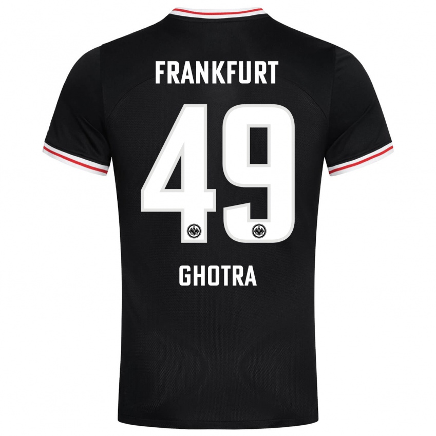 Herren Harpreet Ghotra #49 Schwarz Auswärtstrikot Trikot 2023/24 T-Shirt Schweiz