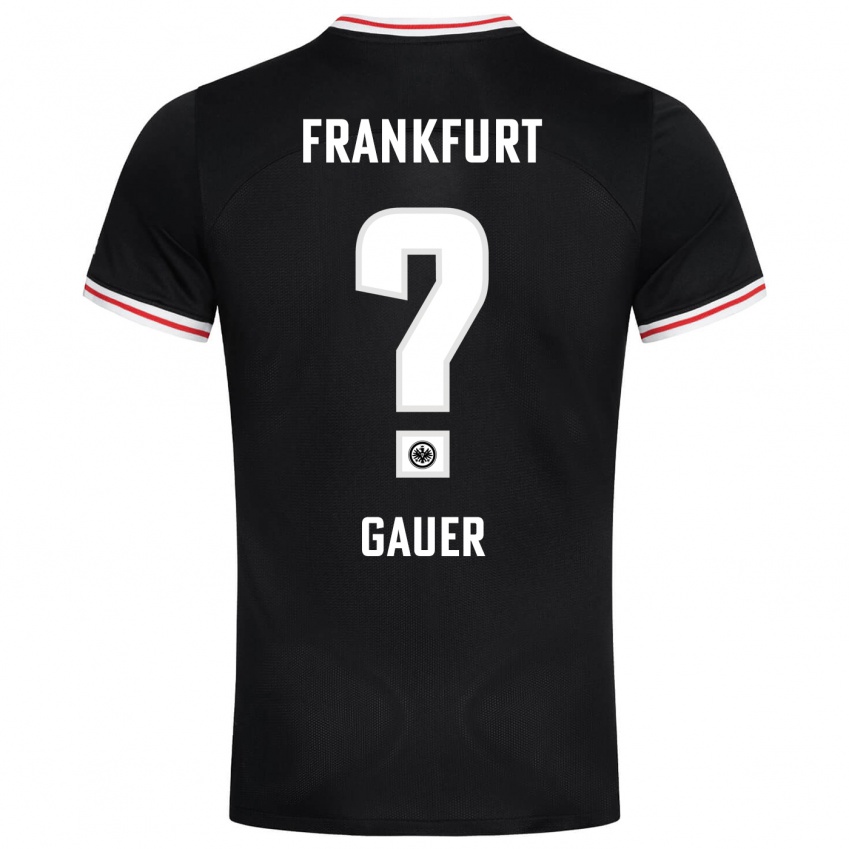 Herren Luke Gauer #0 Schwarz Auswärtstrikot Trikot 2023/24 T-Shirt Schweiz