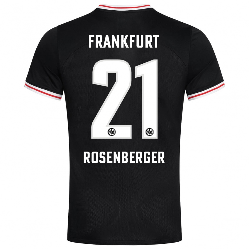 Herren Robin Rosenberger #21 Schwarz Auswärtstrikot Trikot 2023/24 T-Shirt Schweiz
