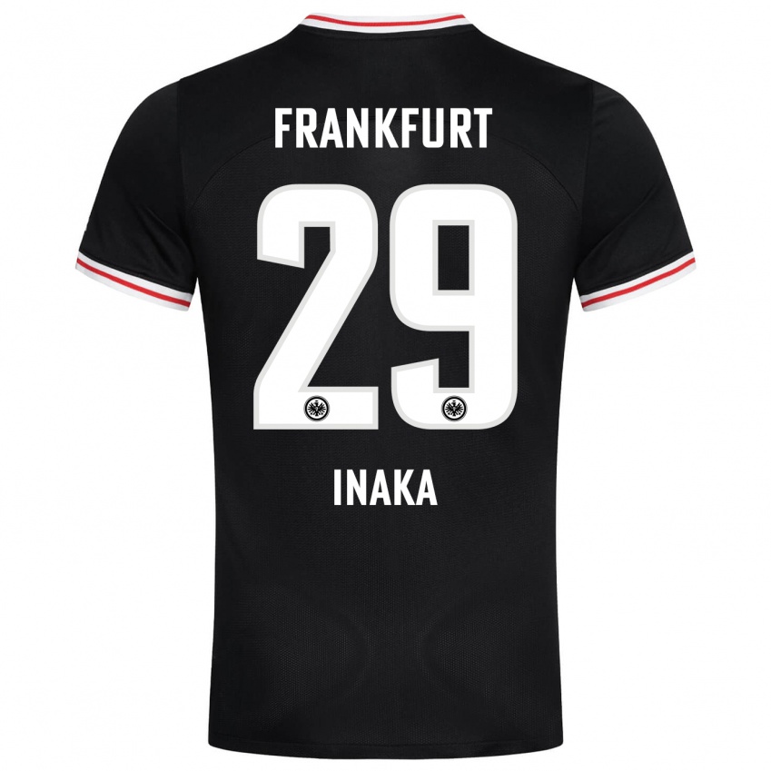 Herren Arthur Inaka #29 Schwarz Auswärtstrikot Trikot 2023/24 T-Shirt Schweiz