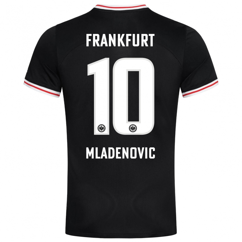 Herren Marko Mladenovic #10 Schwarz Auswärtstrikot Trikot 2023/24 T-Shirt Schweiz