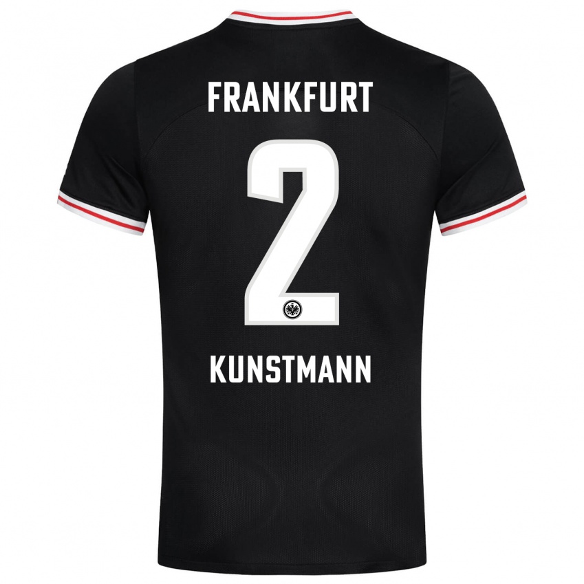 Herren Kelvin Kunstmann #2 Schwarz Auswärtstrikot Trikot 2023/24 T-Shirt Schweiz