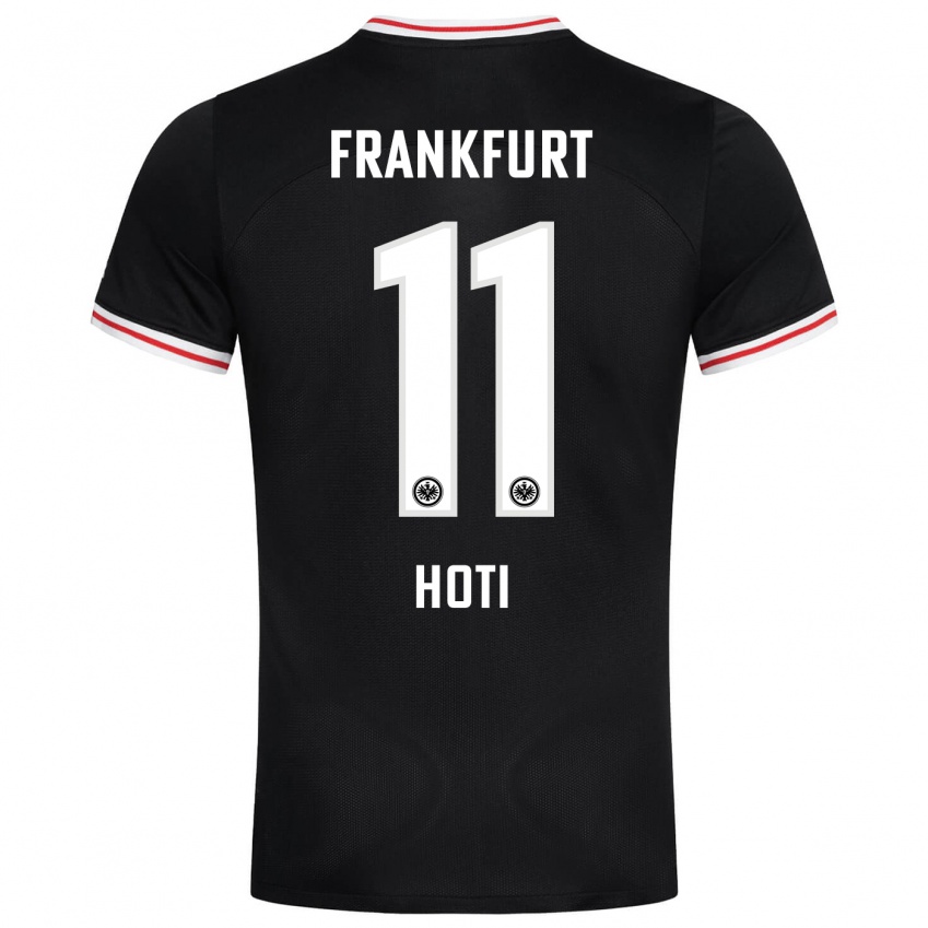 Herren Leart Hoti #11 Schwarz Auswärtstrikot Trikot 2023/24 T-Shirt Schweiz