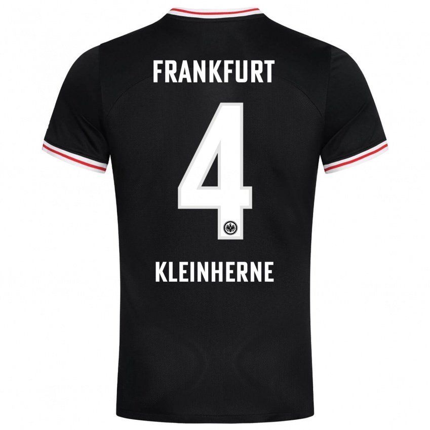 Herren Sophia Kleinherne #4 Schwarz Auswärtstrikot Trikot 2023/24 T-Shirt Schweiz