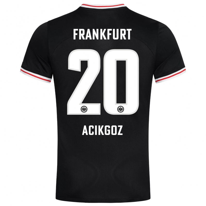 Herren Ilayda Acikgoz #20 Schwarz Auswärtstrikot Trikot 2023/24 T-Shirt Schweiz