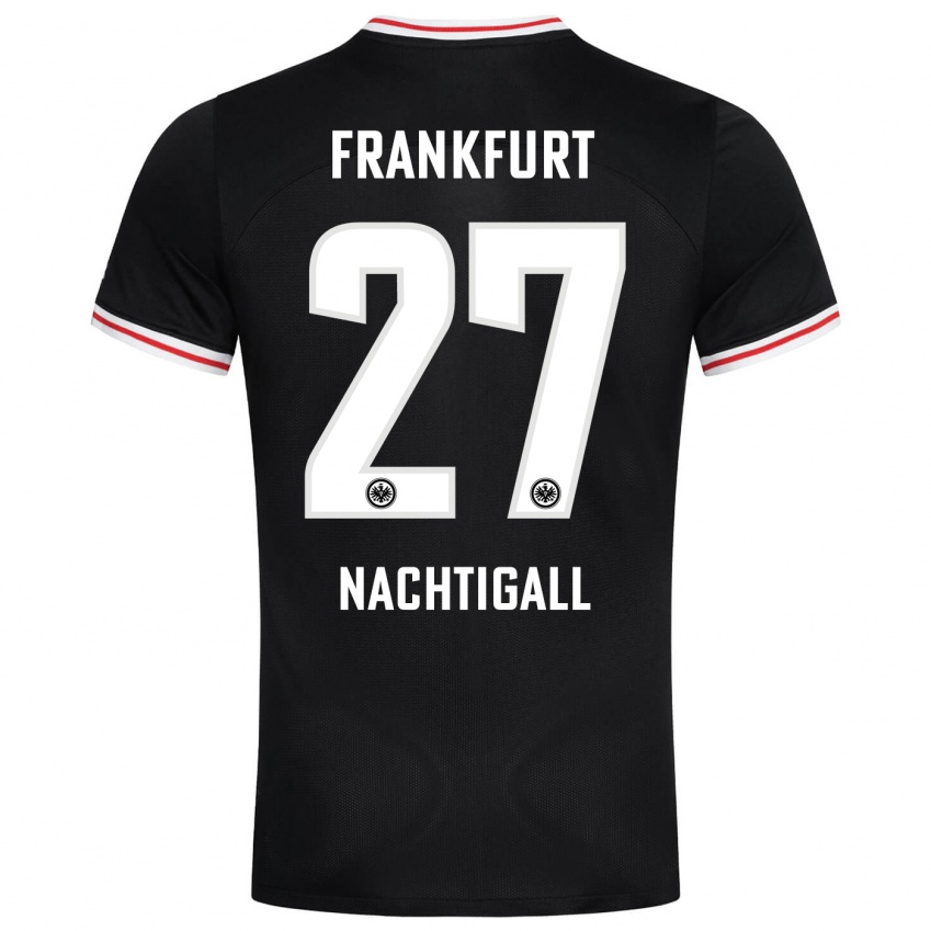 Herren Sophie Nachtigall #27 Schwarz Auswärtstrikot Trikot 2023/24 T-Shirt Schweiz