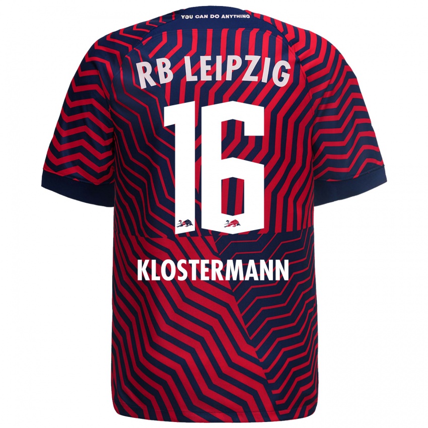 Herren Lukas Klostermann #16 Blau Rot Auswärtstrikot Trikot 2023/24 T-Shirt Schweiz