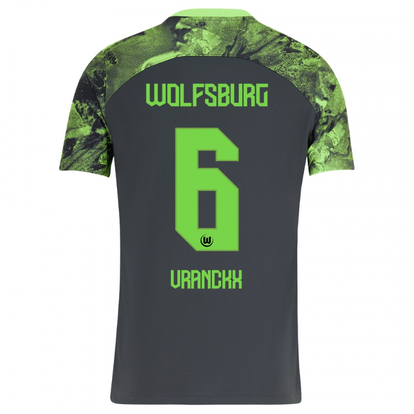 Herren Aster Vranckx #6 Dunkelgrau Auswärtstrikot Trikot 2023/24 T-Shirt Schweiz