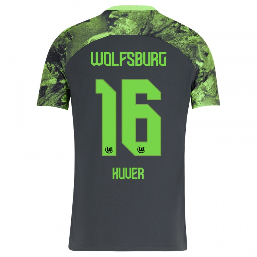 Herren Camilla Küver #16 Dunkelgrau Auswärtstrikot Trikot 2023/24 T-Shirt Schweiz