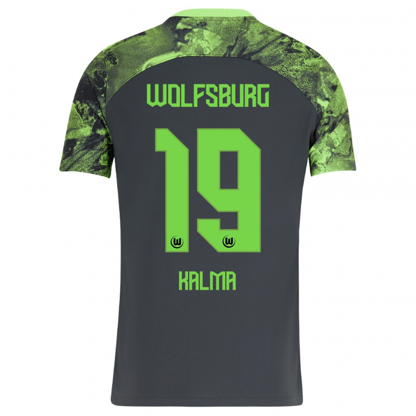 Herren Fenna Kalma #19 Dunkelgrau Auswärtstrikot Trikot 2023/24 T-Shirt Schweiz