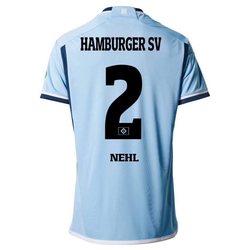 Homme Maillot Julius Nehl #2 Bleu Tenues Extérieur 2023/24 T-Shirt Suisse