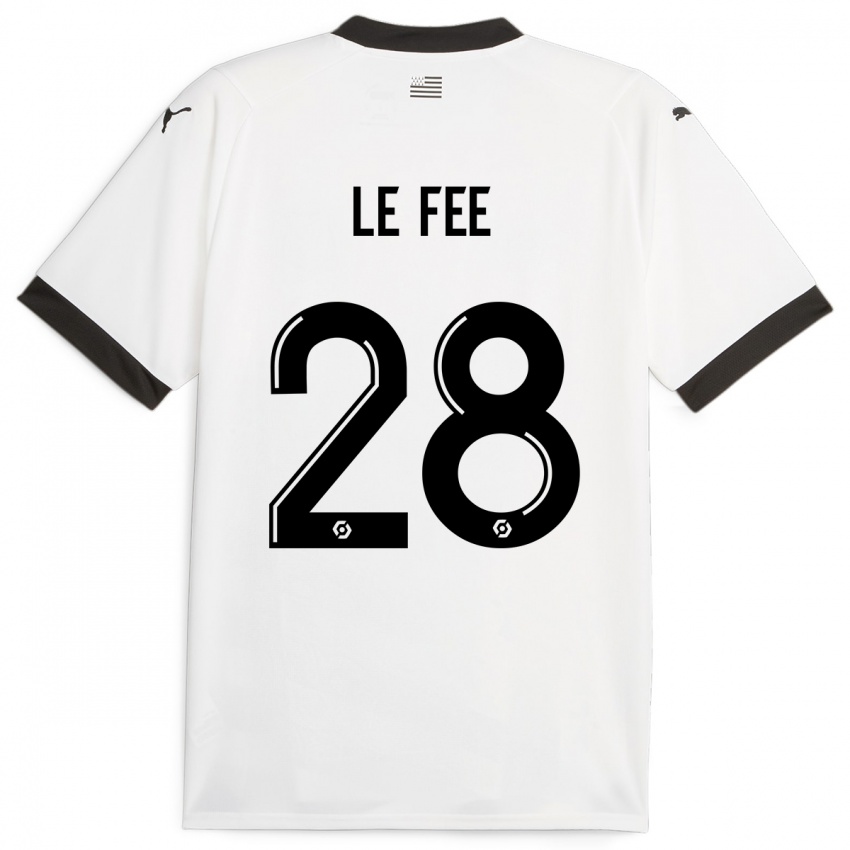 Homme Maillot Enzo Le Fée #28 Blanc Tenues Extérieur 2023/24 T-Shirt Suisse