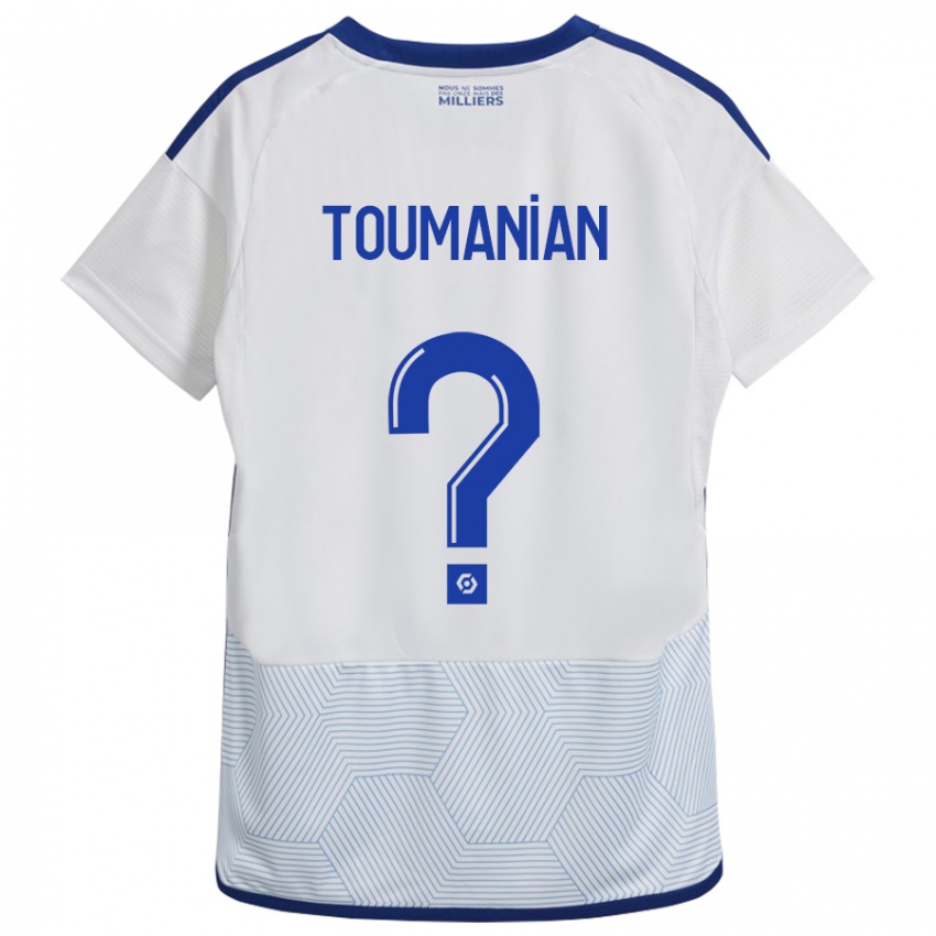Homme Maillot Anthony Toumanian #0 Blanc Tenues Extérieur 2023/24 T-Shirt Suisse