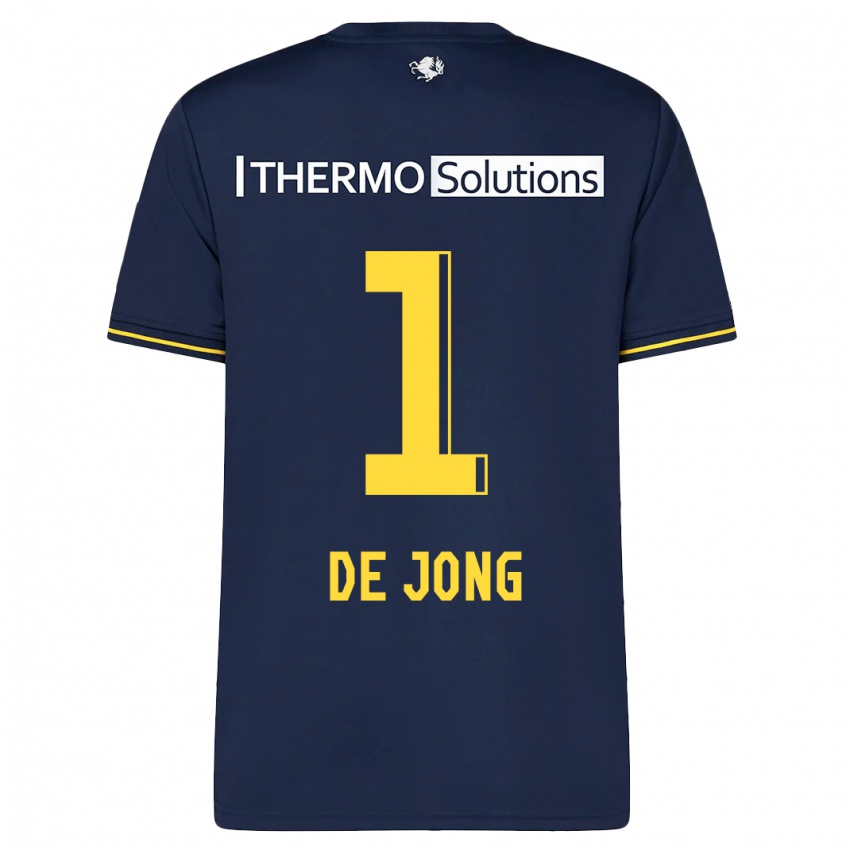 Herren Daniëlle De Jong #1 Marine Auswärtstrikot Trikot 2023/24 T-Shirt Schweiz