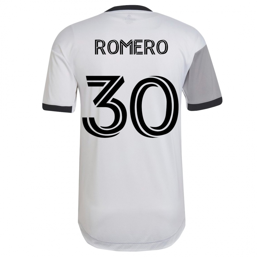 Homme Maillot Tomás Romero #30 Blanc Tenues Extérieur 2023/24 T-Shirt Suisse