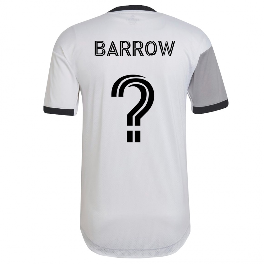 Homme Maillot Dékwon Barrow #0 Blanc Tenues Extérieur 2023/24 T-Shirt Suisse